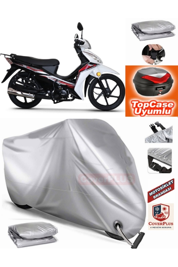 Gray Lock Compatible Rks Next 100 Tarpaulin Topcase Back Bag Compatible Motor Tarpaulin