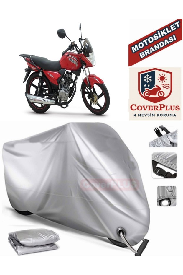 Gray Lock Compatible Motor Tarpaulin for Kuba Xcg 100/150 Motorcycle Tarpaulin Cover Tent (Motoen)