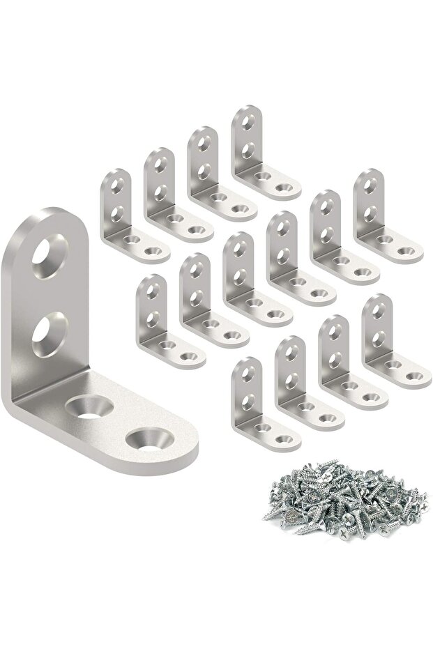 32 PCS Corner Brace Steel L Brackets 40mmx40mm