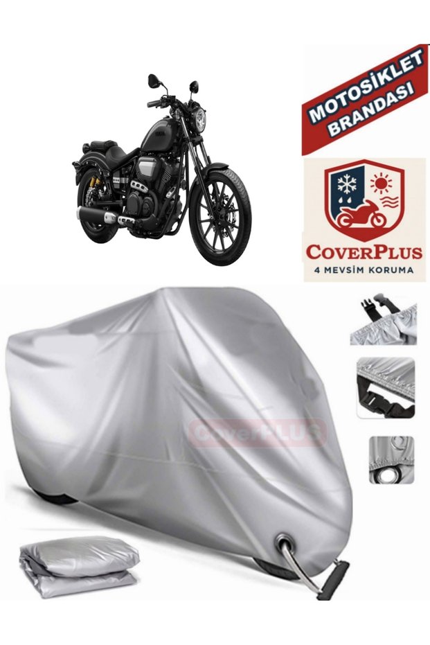 Gray Lock Compatible Motor Tarpaulin Yamaha Xv950 Motorcycle Tarpaulin Cover Tent (Motoen)