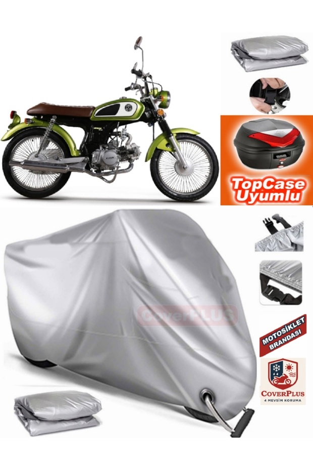 Gray Lock Compatible Kuba Rx9 50 Tarpaulin Topcase Back Bag Compatible Motor Tarpaulin