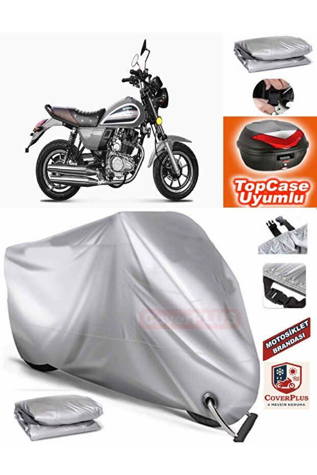 Gray Lock Compatible Yuki Scram 170 Tarpaulin Topcase Backpack Compatible Motor Tarpaulin