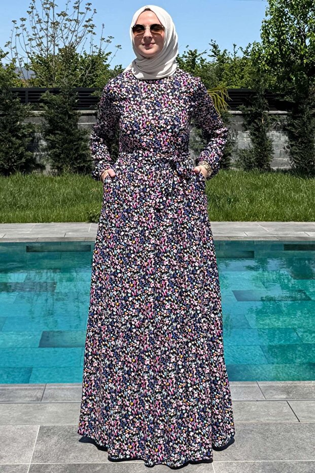 Hale Elbise Siyah - 8