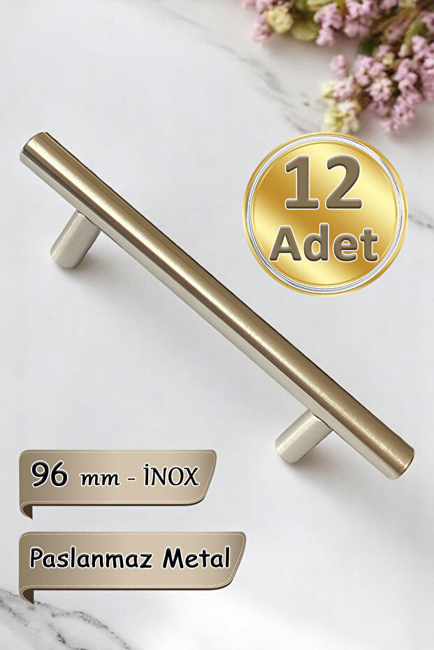 12 Pcs Oversized Handle Inox 96 mm Handle Furniture Kitchen Cabinet Drawer Drawer Cabinet Door Handle Handle Metal Handles