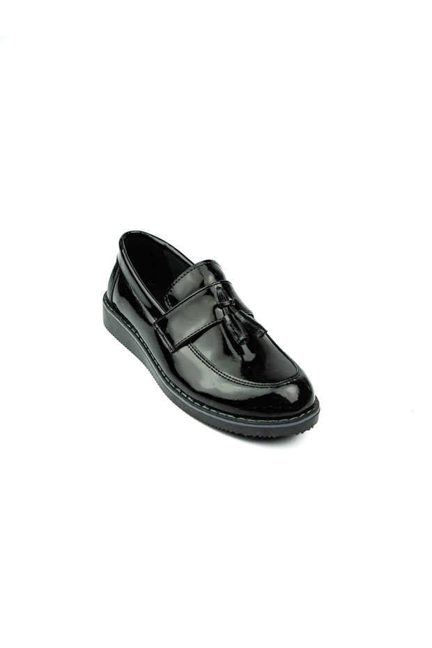 184 Black Boy's College Casual Shoes