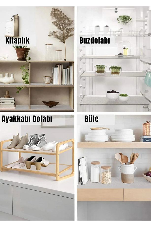 Premium 3 Metre Pıtırcıklı Kaydırmaz Şeffaf Raf Örtüsü Halı Kaydırmaz 45 CmX3M Kalın Kaliteli Folyo - 3