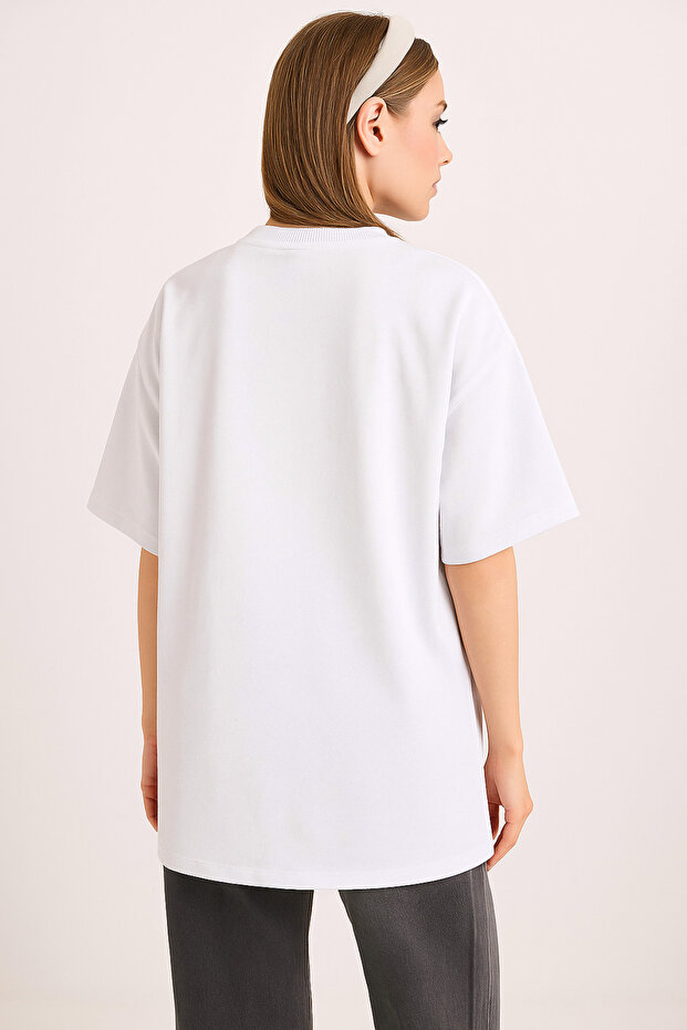 Kaplan Baskılı Oversize Tshirt - 4