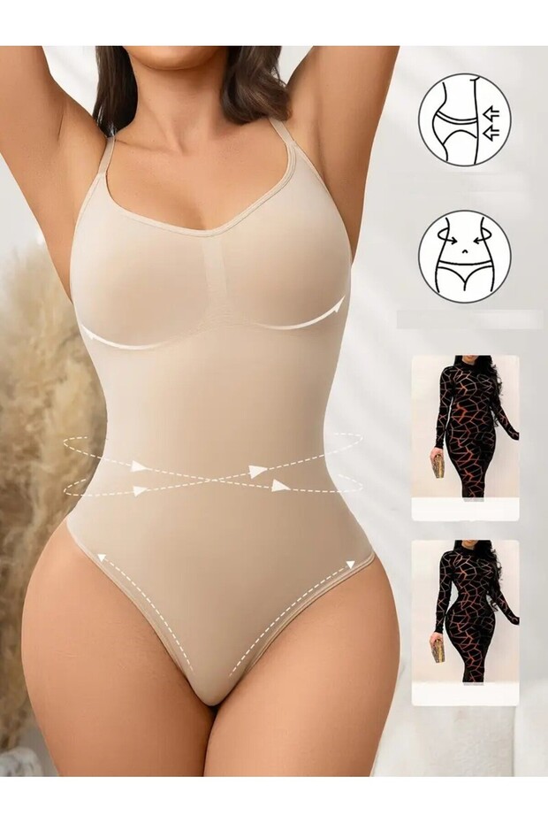 Mimola Model 3 Zone Effective Knitted Fabric Structure String Body Skin Color042 - 5