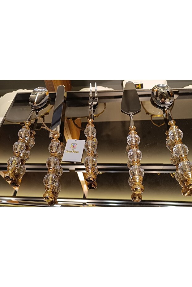 RUSTİK 5 PRÇ.SERVİS SETİ ALTIN - 2