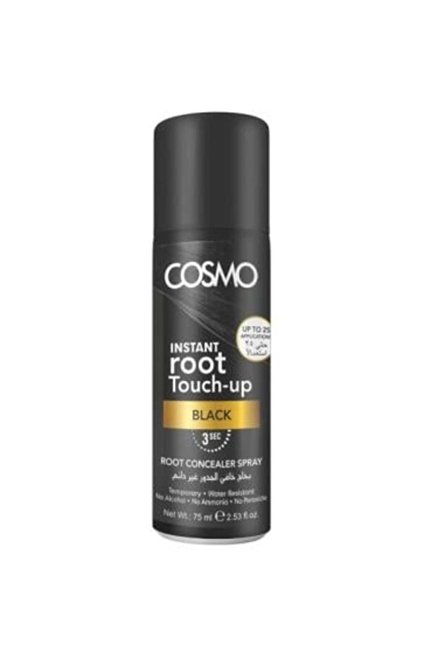 - Temporary Root Concealer Spray Black, 75ml - 1