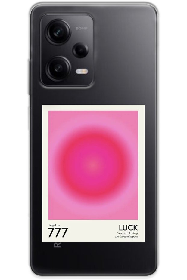 Xiaomi Redmi Note 12 Transparent Luck 777 Patterned Silicone Phone Case