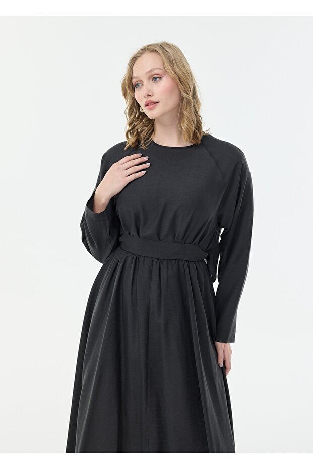 Reglan Kol Kloş Elbise - 5