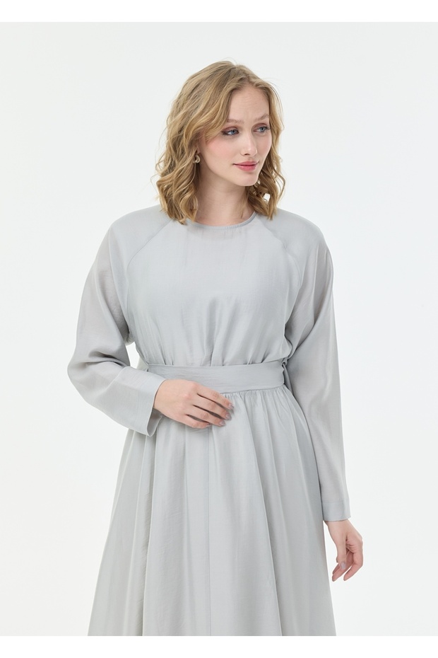 Reglan Kol Kloş Elbise - 5