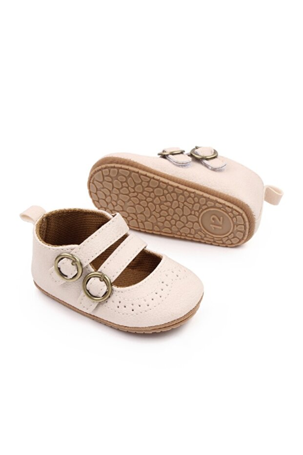 Ivory shoes with openwork pattern - 5