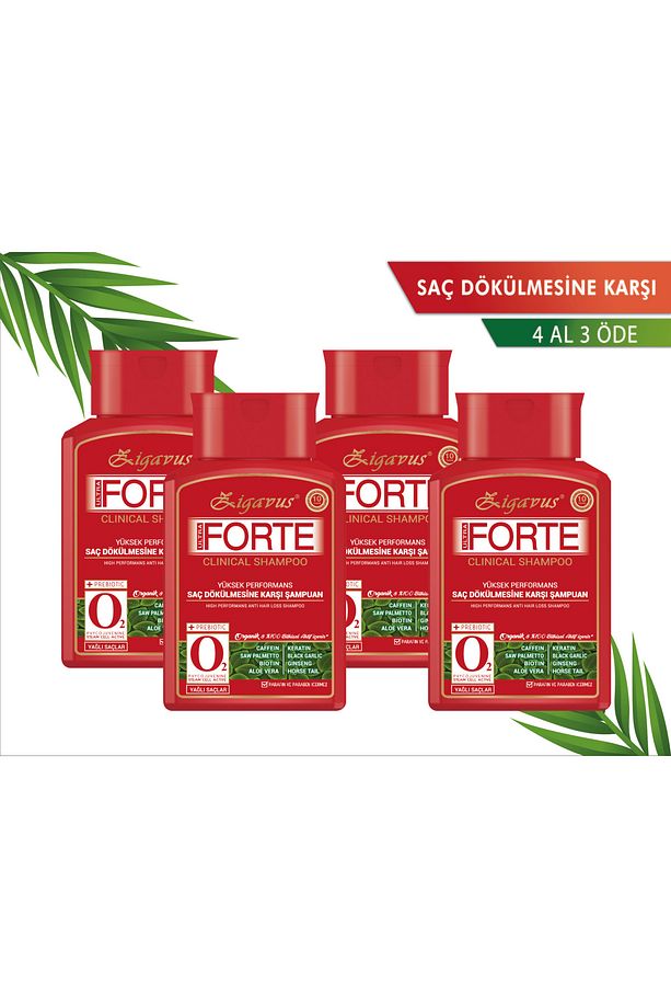 Forte Ultra Clinical Yağlı Saçlar İçin Şampuan 220 X 4ml - 1
