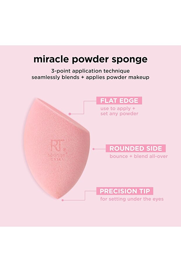 Miracle Powder Sponge Pink, Makeup Blending Sponge For Powder Products 1894 - 4