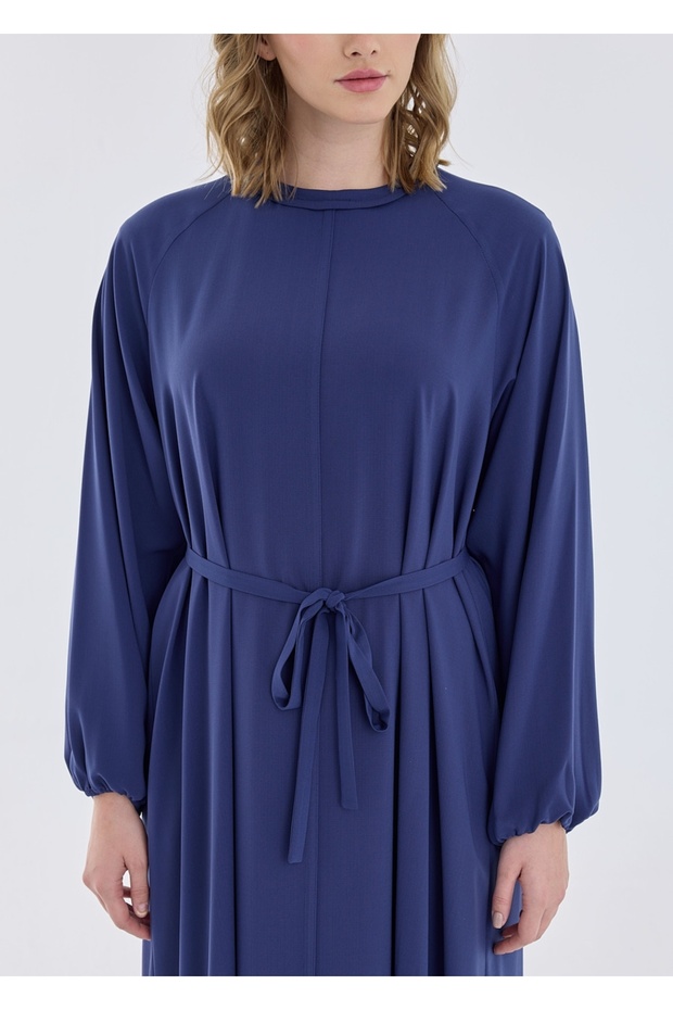 Reglan Kol Kemerli Elbise - 8