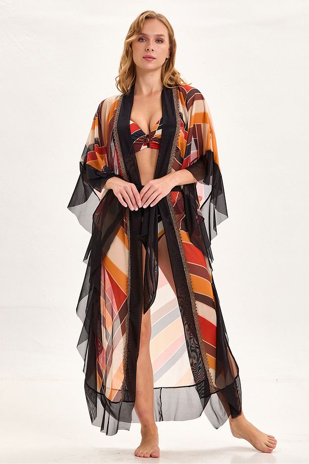 Kuşaklı Kaftan Pareo 2064 - 1