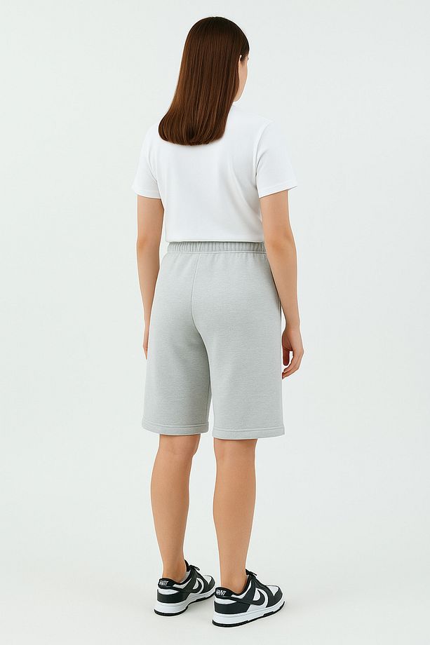 Capsule Kadın Comfort Regular Pike Kumaş Duble Paça Bermuda Şort - 2