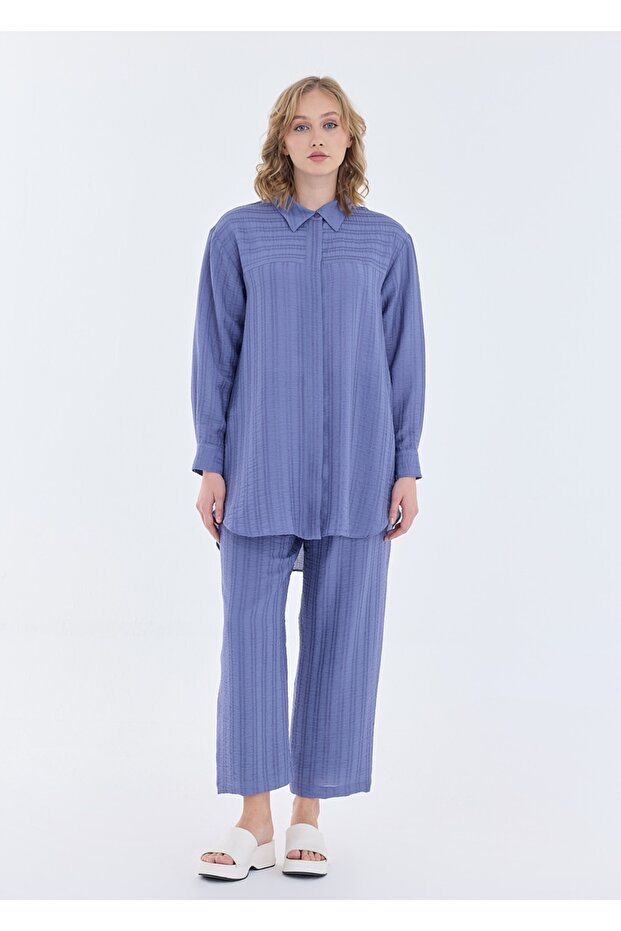 Düğmeli Pantolonlu Takım - 7