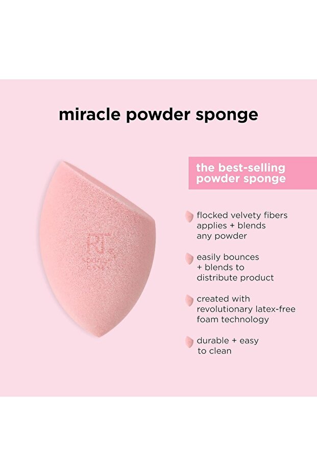 Miracle Powder Sponge Pink, Makeup Blending Sponge For Powder Products 1894 - 5