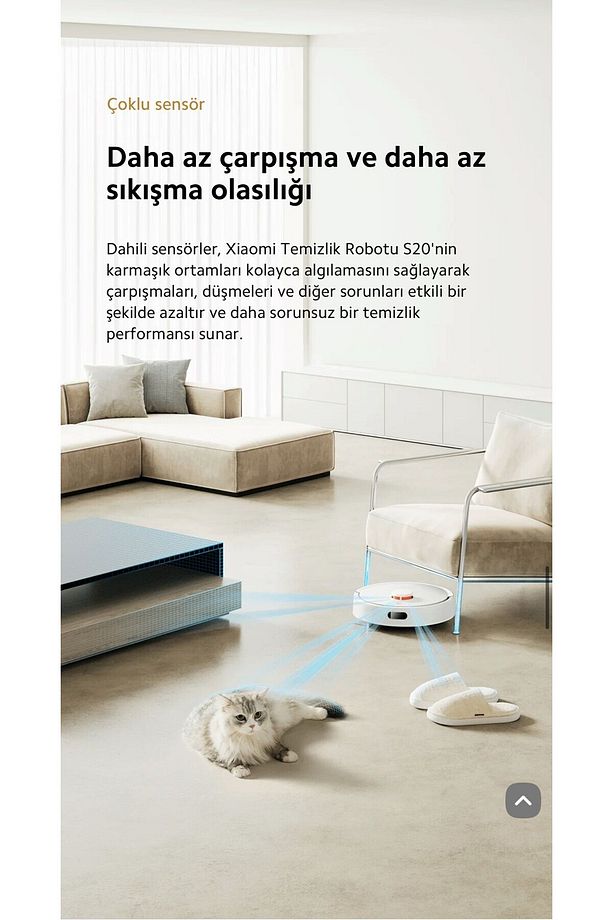 Wİ-Fİ ve Sesli Kontrol 2 si 1 Arada Süpürme ve Paspaslama Özelliğiyle Pratik Temizlik 5000pa Güç - 3