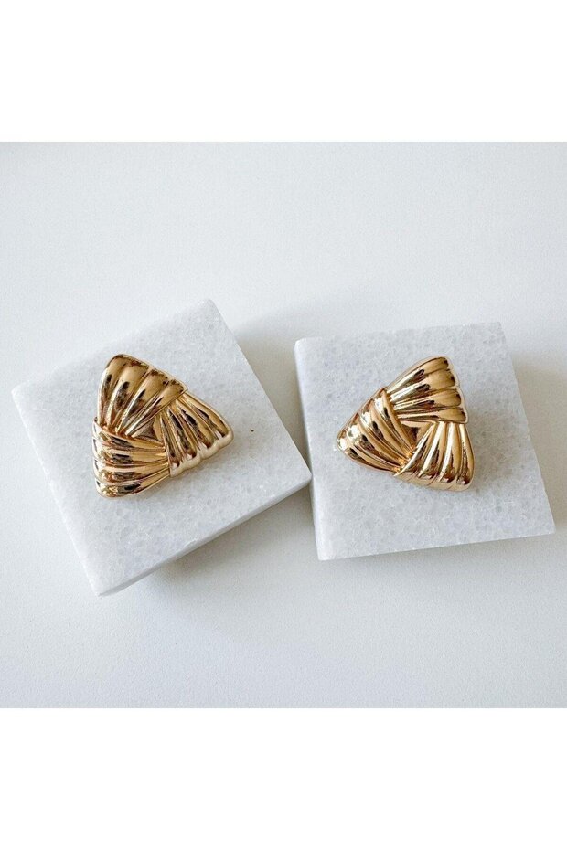 Çelik üçgen küpe - 3