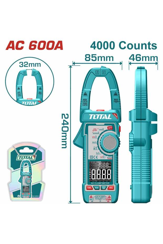 كلامب ميتر ديجيتال Ac 600a