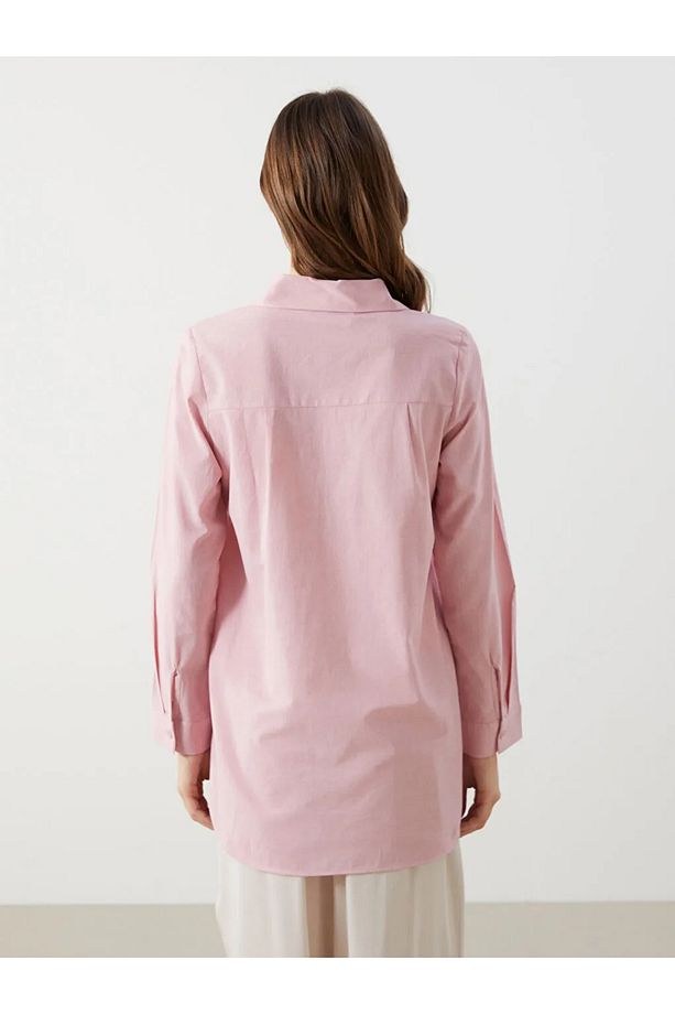 LCW Modest Yeşil Regular Fit Kadın Gömlek Tunik - 2