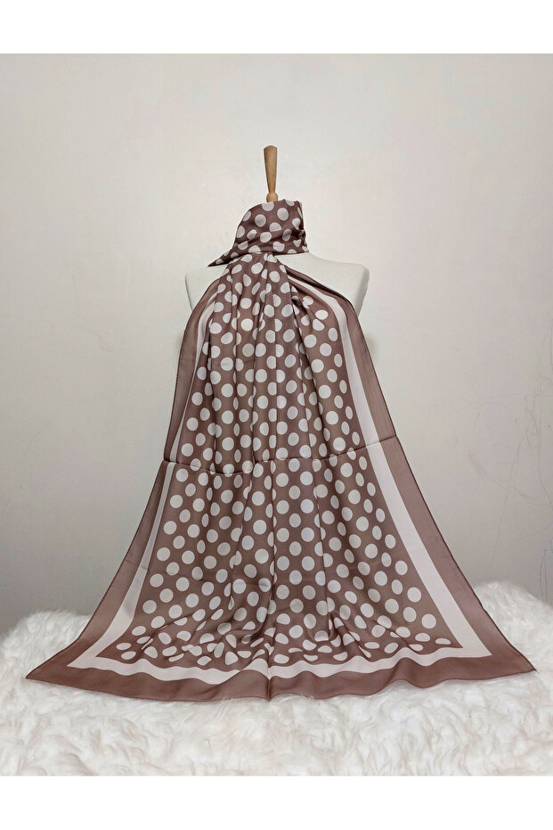 شال شيفون منقوش موديل منقط - 1