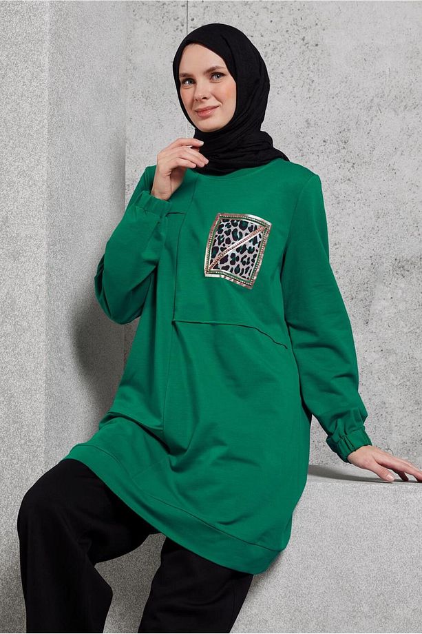 Baskılı Eşofman Tunik 45112 - 1