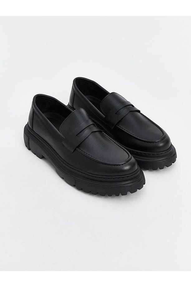 Deri Görünümlü Erkek Loafer Ayakkabı (S5) - 1