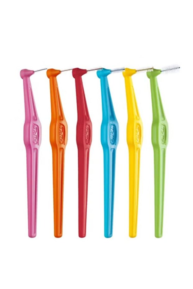 فرش مابين الأسنان مائلة الوان مختلفة 6 قطع - 2