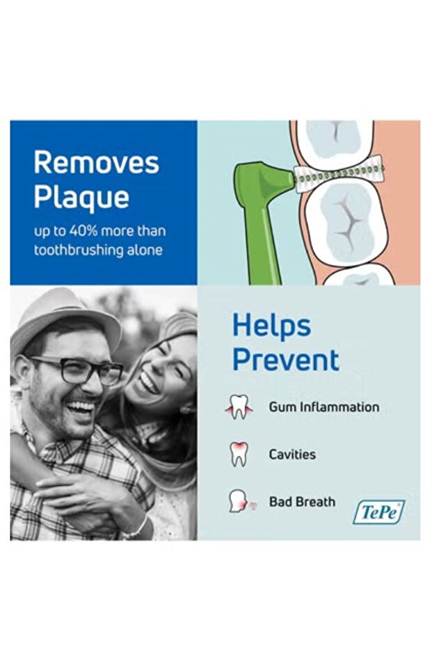 فرش مابين الأسنان مائلة الوان مختلفة 6 قطع - 4