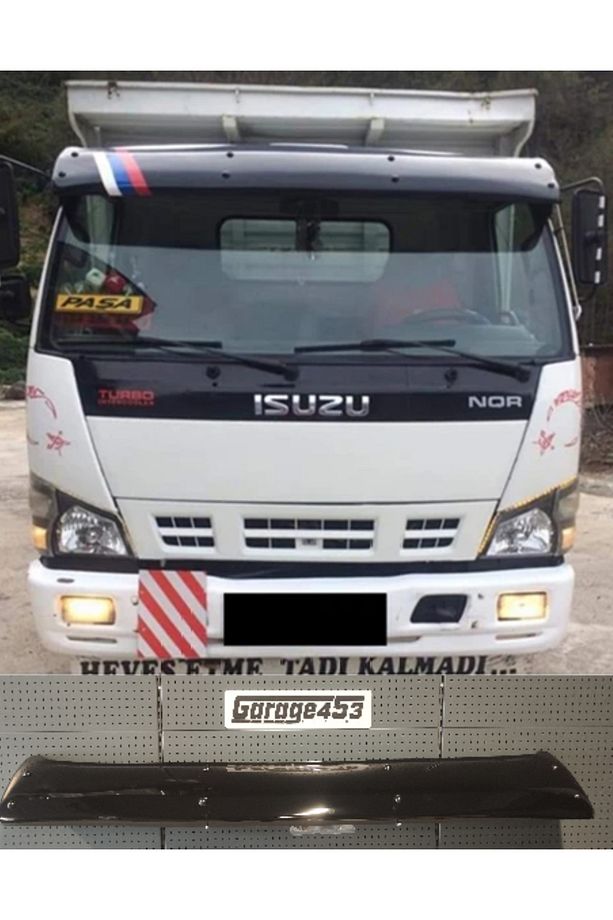 İSUZU NPR NQR ÖN CAM GÜNEŞLİĞİ MİKA PARLAK SİYAH Garage453 - 1