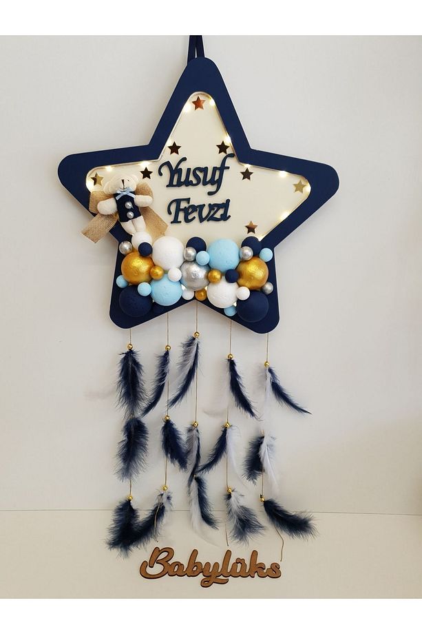 Bubble LEDLİ Yıldız Bebek Kapı Süsü - 1