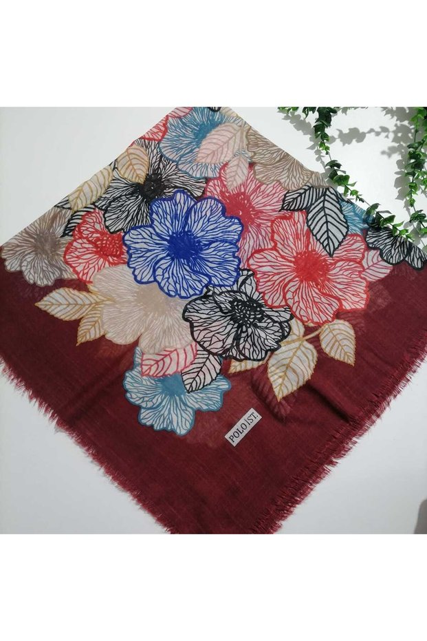 Flamlı Pamuklu Eşarp ms752