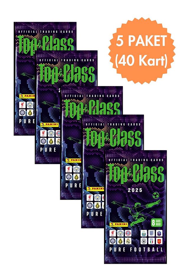 Panini Top Class 2025 Trading Cards 8li x 5 Adet - 1