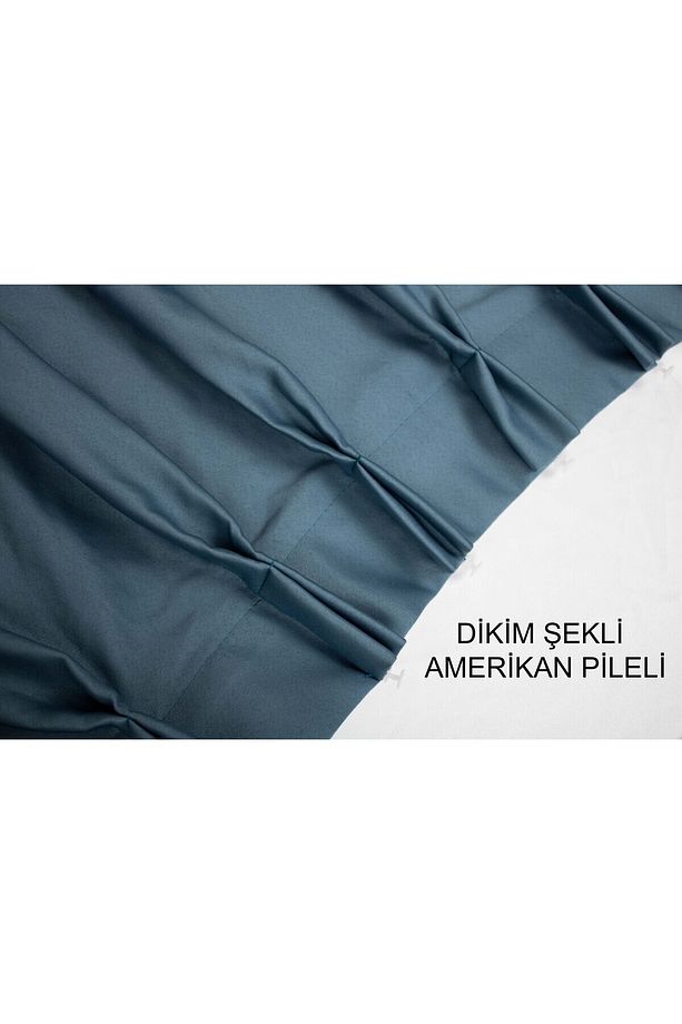 Dauble Blackout Karartma Perde Tek Kanat 1x2 Amerikan Pile Fon Perde - 2