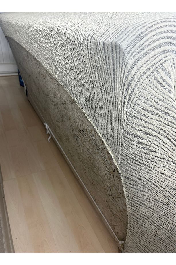 Koltuk Kanepe Örtüsü Jakarlı 3 3 1 1 Lastikli Esnek - 4