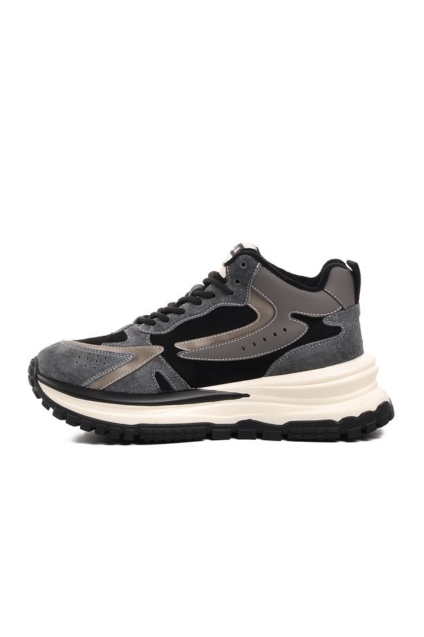 Siyah Yüksek Taban Unisex Spor Ayakkabı - 2
