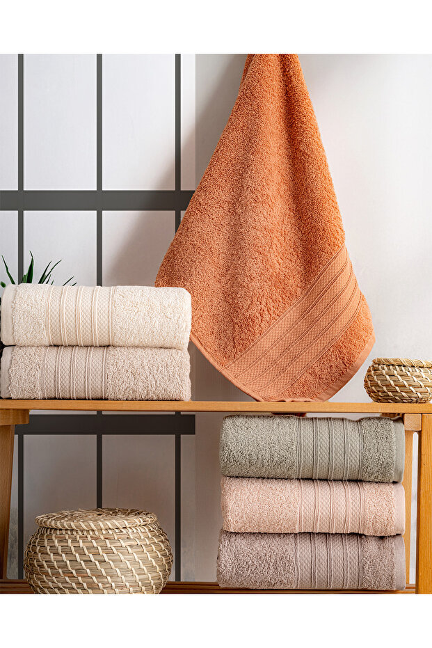 Buldan Üretim Dowry Jacquard Olivia 6-Piece Kitchen Towel I 30X50