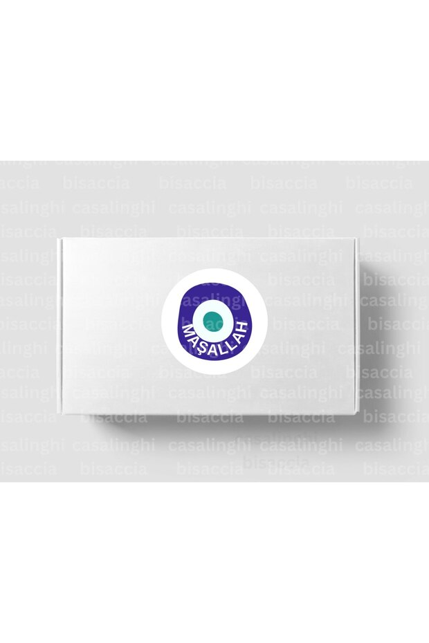 Evil Eye MAŞALLAH Sticker Evil Eye Bead Round Mat Sticker Circumcision Celebration 3 Cm (95 Pieces)