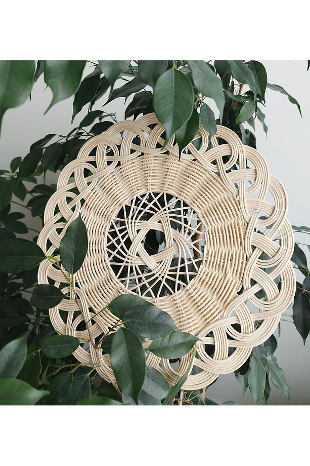 2 Adet %100 Doğal El Yapımı Rattan Supla & Duvar Süsü (1. Sınıf, Dekoratif, Yüksek Kalite) - 4