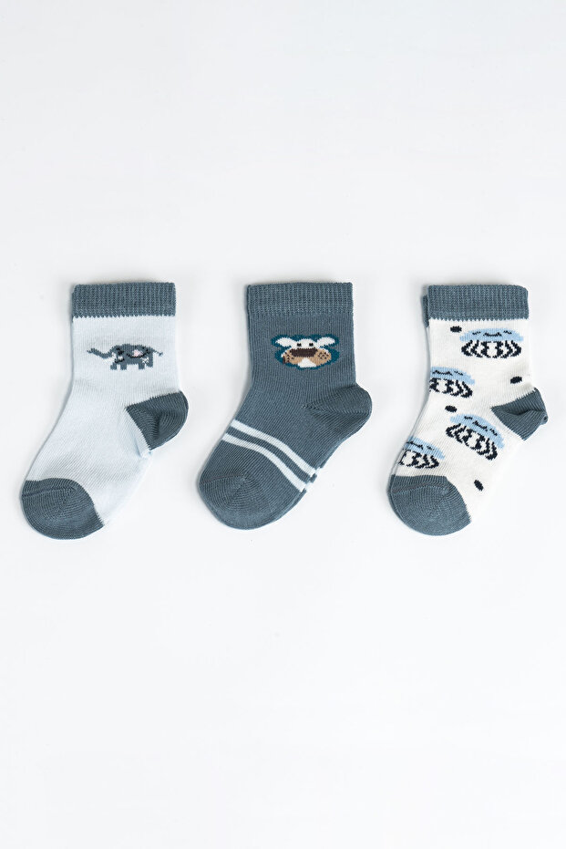 جوارب للأولاد مكونة من 3 قطع - 1