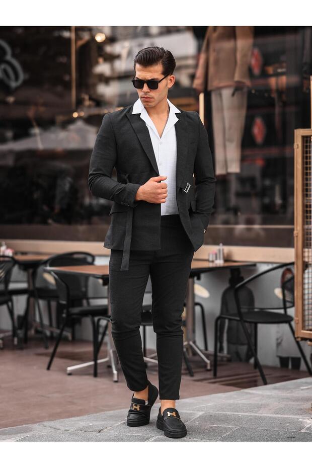 Costum slim pentru bărbați - 4