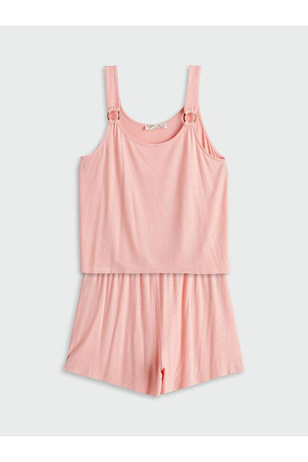 LCW DREAM U Yaka Kadın Şortlu Pijama Takımı (S5) - 5