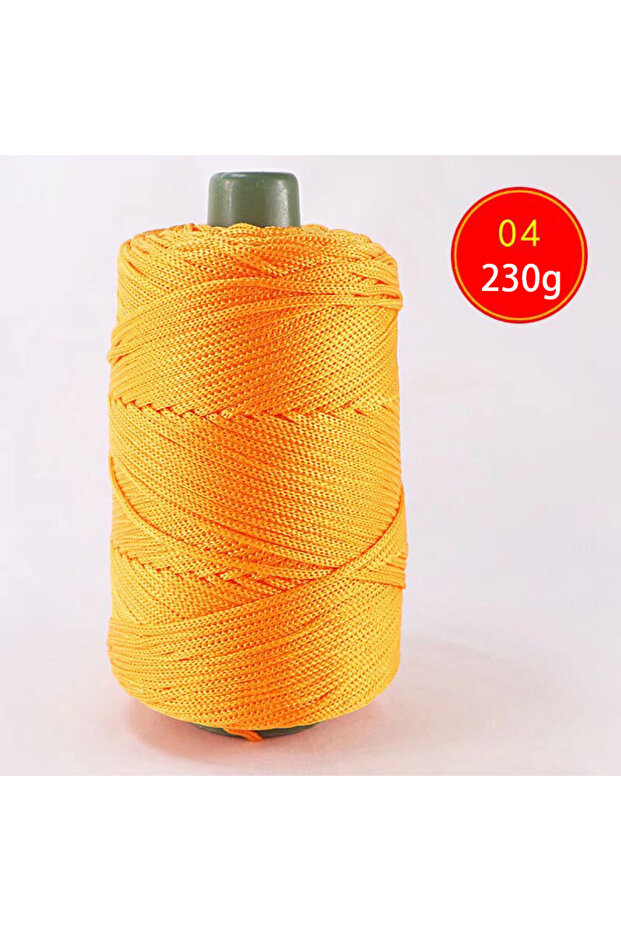 04 Golden 225g Lightweight Ice Silk Thread Handcrafted for Summer Cool Hats, Sun Hats, Storage Baske