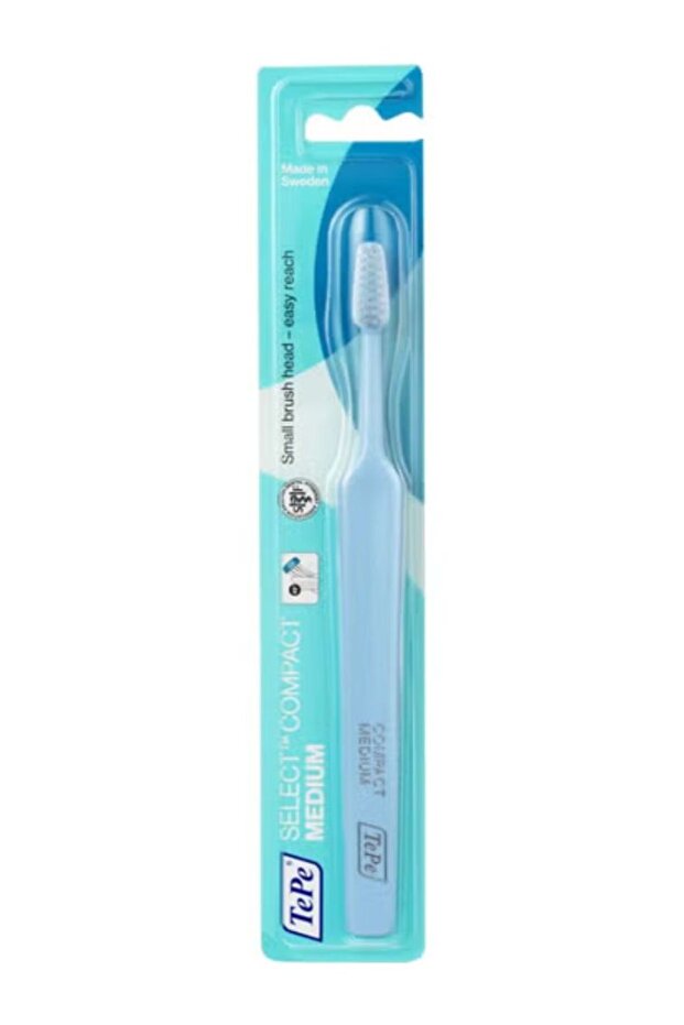 فرشاة اسنان سيلكت كومباكت متوسطة النعومة قطعة واحدة