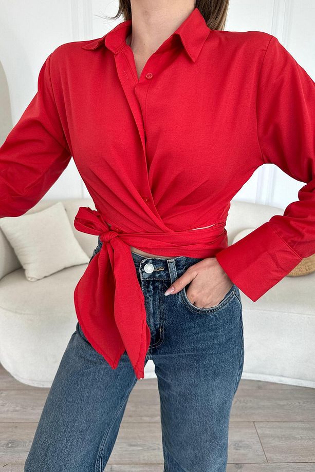 Lüx Kalite Bağlamalı Poplin Gömlek BB0250 - 1